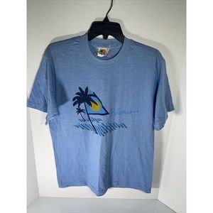 Vintage Bahamas T Shirt XL Windswept By Solomon Bros. LTD Blue Single Stitch